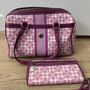 Coach Chelsea Heritage Satchel & Wallet